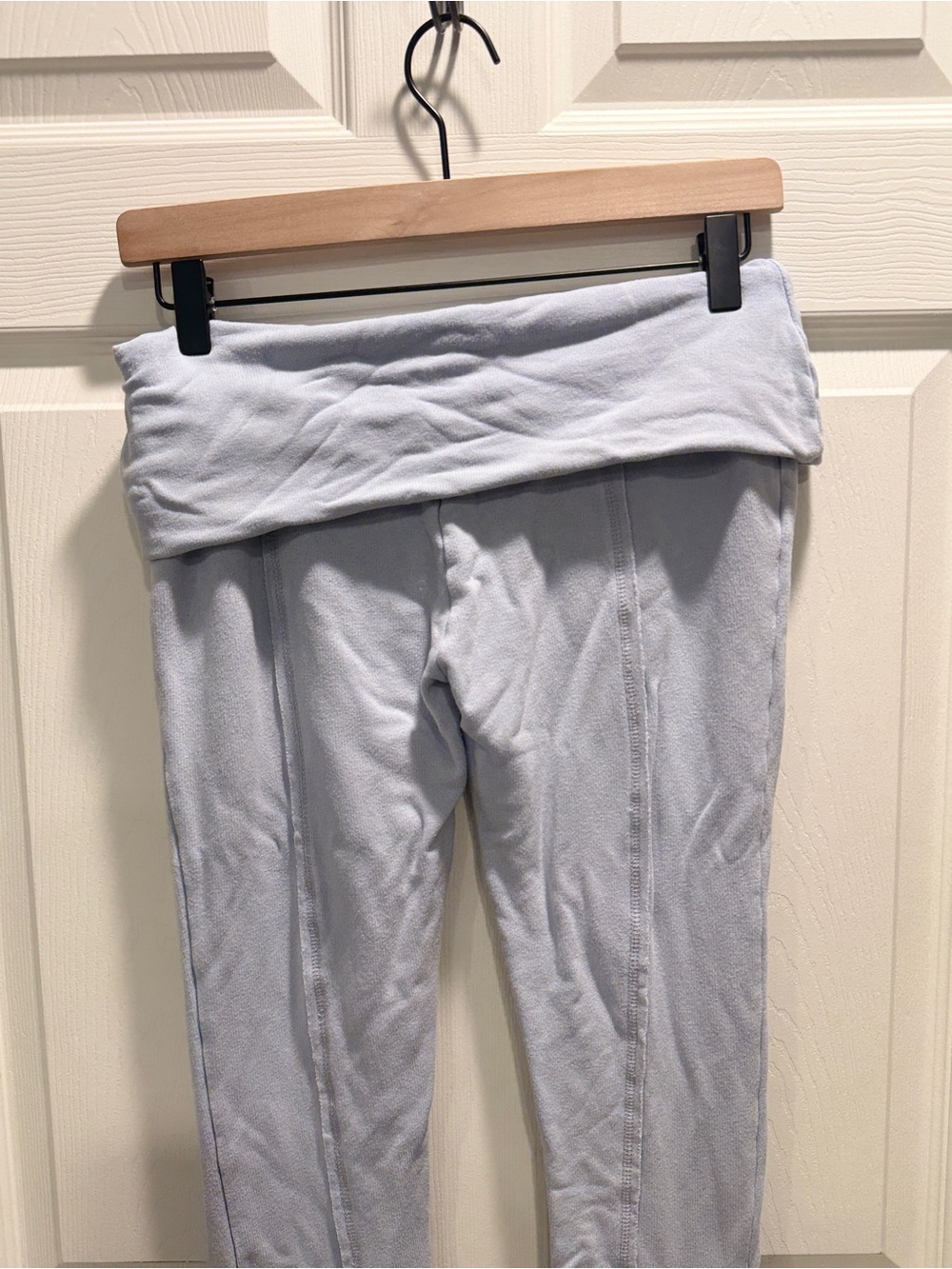 Out From Under Gray Foldover Flare Leggings Pants Size Small - Picture 7 of 9